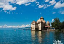 Lago leman lago de genebra Castelo de chillon e o lago de genebra