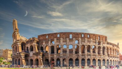 breathtaking shot of the colosseum amphitheatre located in rome italy